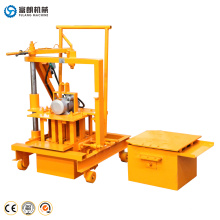 Mini energy saving interlocking hollow cement block brick making machine on sale